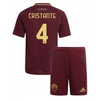 Dječji Nogometni Dres AS Roma Bryan Cristante #4 Domaci 2024-25 Kratak Rukav (+ Kratke hlače)